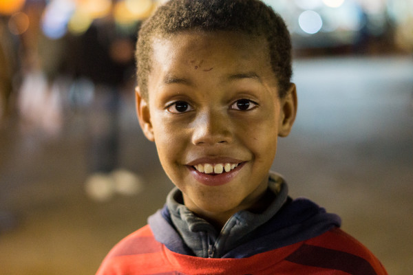 Boy smiling