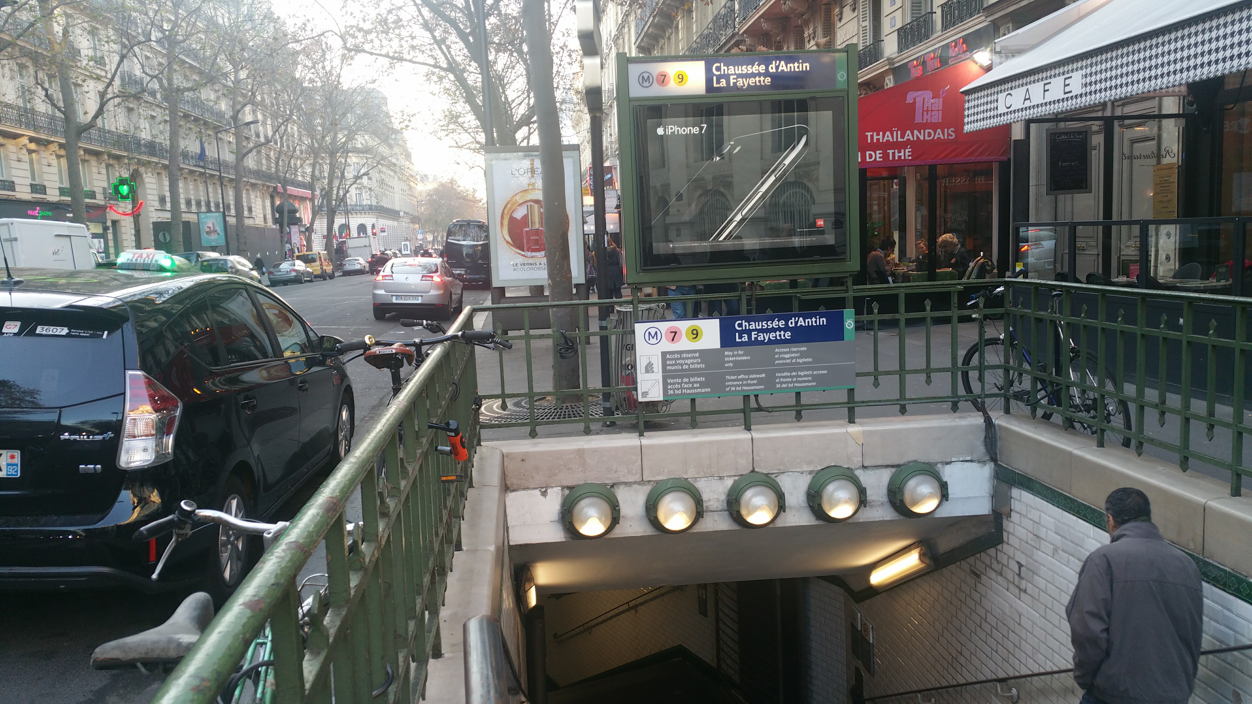 Metro Station in Paris, France